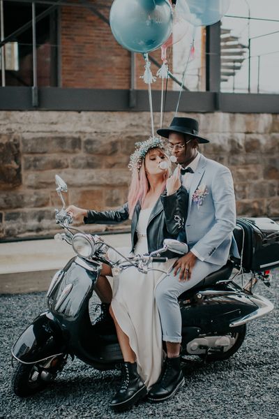 pale blue wedding suit