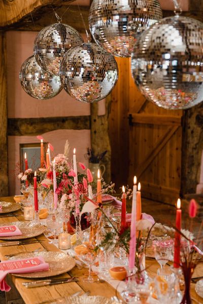 how to include disco ball wedding decor into your day