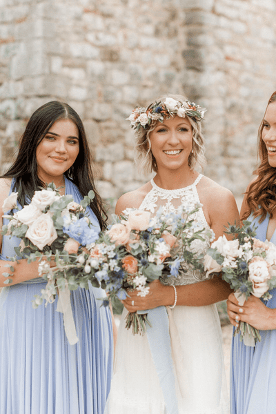 Sky Blue Bridesmaids Dresses