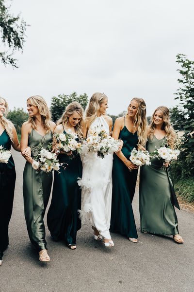 Shine in sumptuous satin bridesmaid dresses