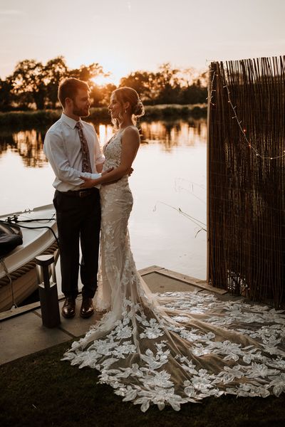 Essense Of Australia Lace Wedding Dress