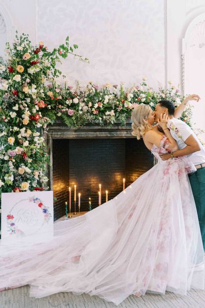 Floral Barnett Hill Hotel LGBTQI+ wedding inspiration