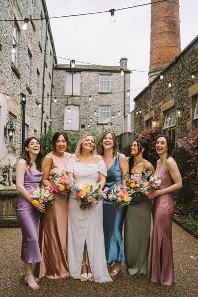 Bride and bridesmaids by Samantha Broadley Photography