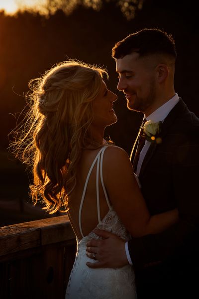 Golden hour at the incredible Sandburn Hall wedding by York Wedding Photographer Paul Hawkett Photography