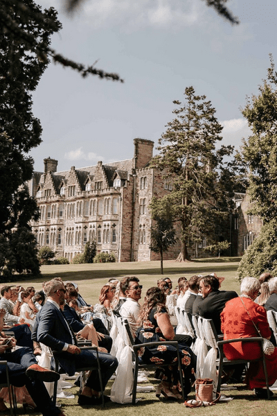 An outdoor Ceremony at Ashdown Park (Photography by Charli)