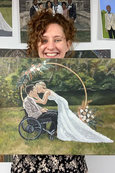 Live wedding portrait artist Samantha Edwards by Samantha Edwards 