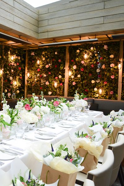 Intimate Wedding Dinner on The Garden Terrace