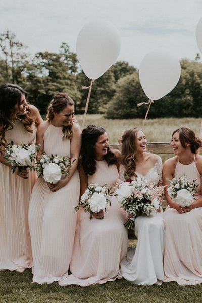 Millbridge Court, Surrey Wedding with DIY Decor, Foliage & Giant Balloons | Madison James Bridal Gown | Black Tie Suits | Nataly J Photography