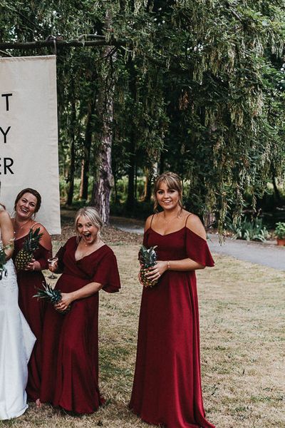 Nottinghamshire Wedding with Spanish Vibes and Rewritten Bridesmaids Dresses | Essence of Australia Gown | The Pumping House | Kev Elkins Photography