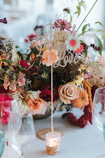 Meringue Kisses and Colourful Wedding Flowers for a London Wedding at The Globe by Miss Genn Photography