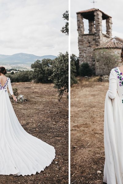 Embroidered Wedding Dress