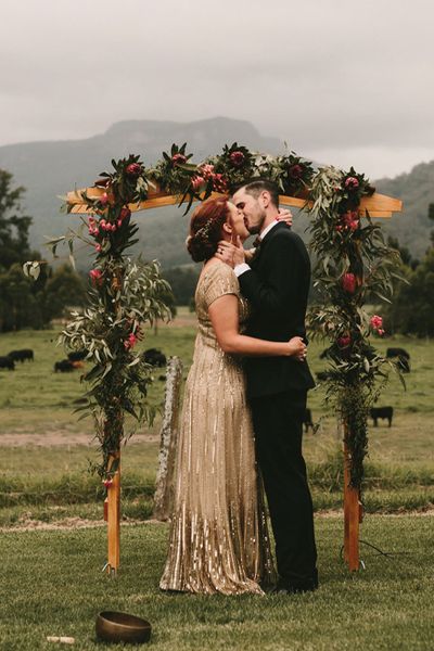 Gold Wedding Dress