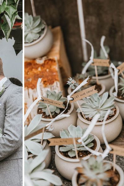 Succulent Wedding Favours