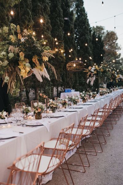 Outdoor Wedding Reception