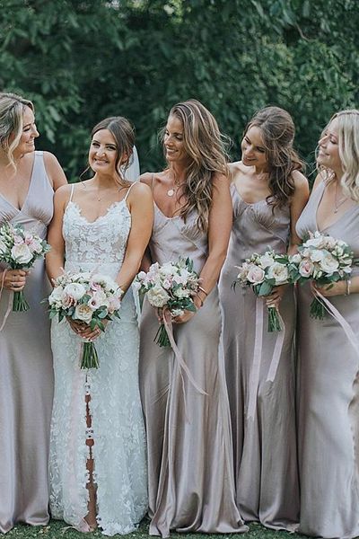 Satin Bridesmaid Dresses