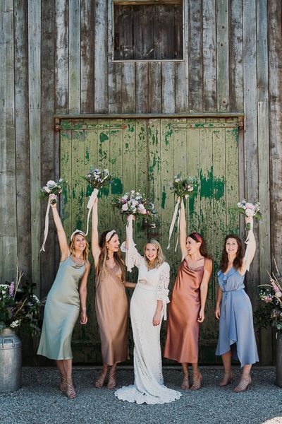 Different Coloured Bridesmaid Dresses