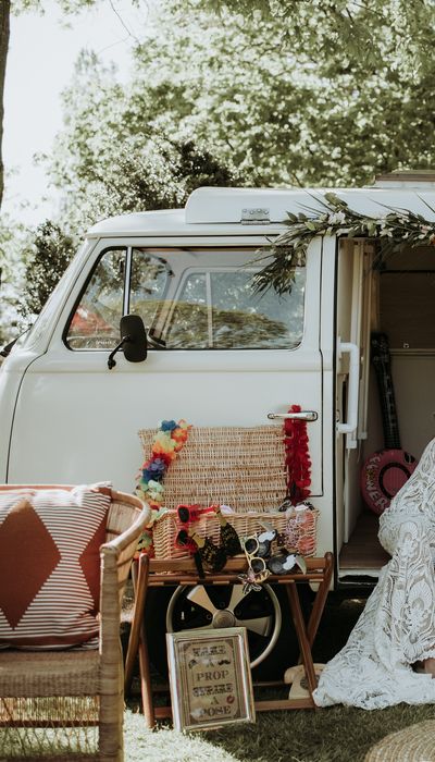 Vintage camper booths 