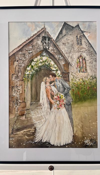 Live Wedding Painter by Patrick Heisel OBE