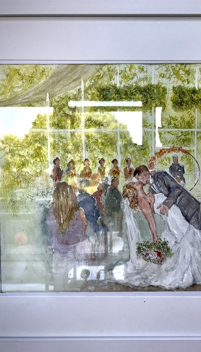 Live Wedding Painter by Patrick Heisel OBE