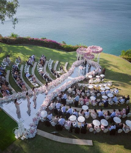 outdoor wedding ceremony in Bali