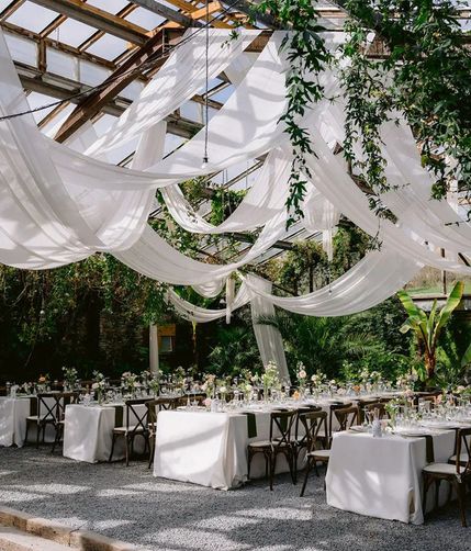 gorgeous white wedding tablescape at anran