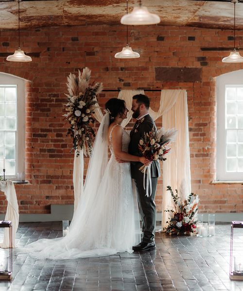 The West Mill autumnal boho wedding with dried wedding flowers