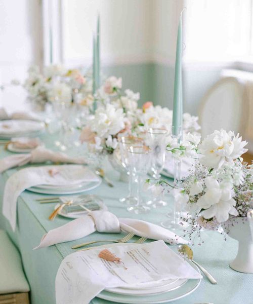 elegant pastel green wedding inspiration at an English country house 