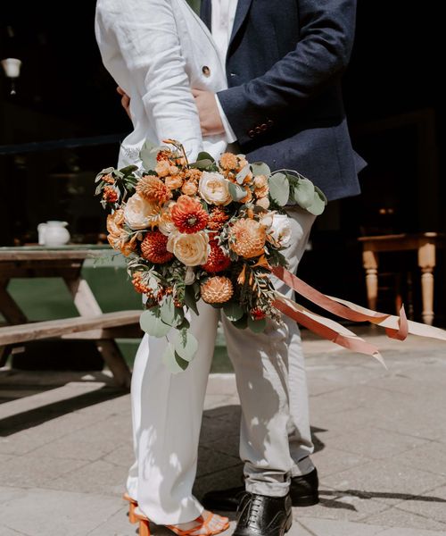 orange flower bouquet