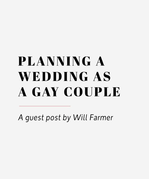 planning a wedding as a gay couple