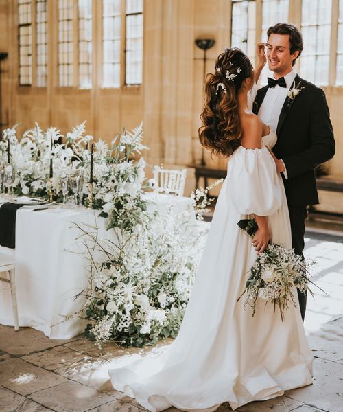 Black and White wedding inspiration at The Bodleian Library 