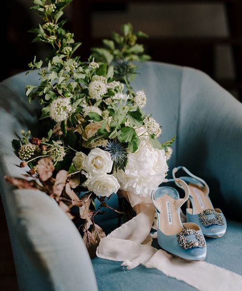 something blue wedding shoes