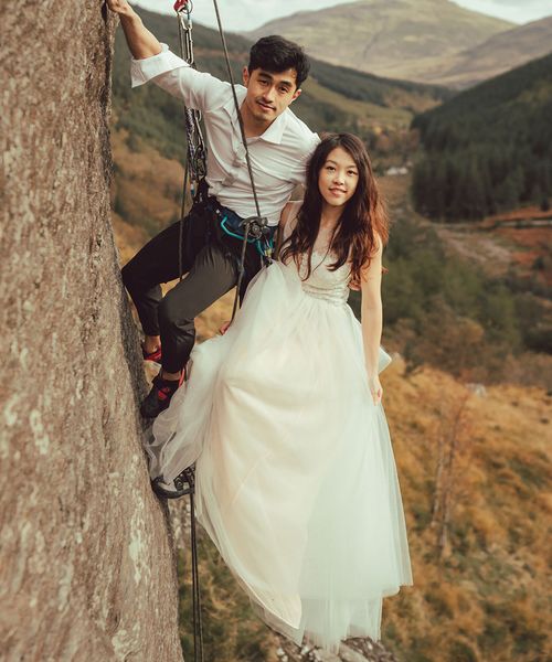 Rock Climbing Wedding