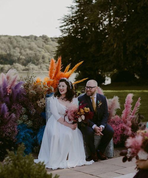 Pink Pampas Grass Wedding