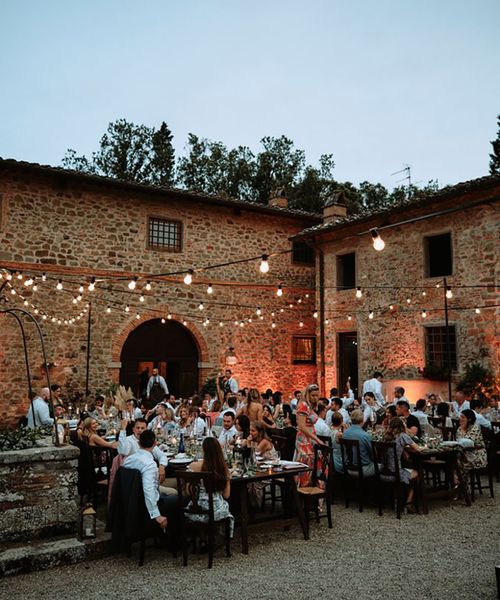 Villa Barberino Tuscany Quattro Studio wedding dinner