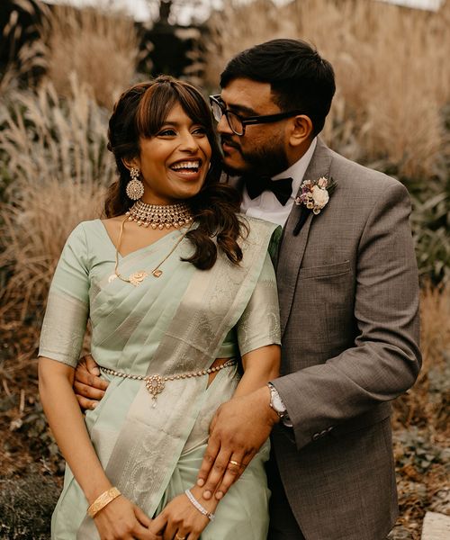 mint green saree for wedding