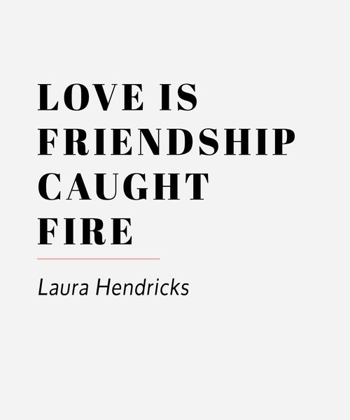 love is friendship caught fire laura hendricks