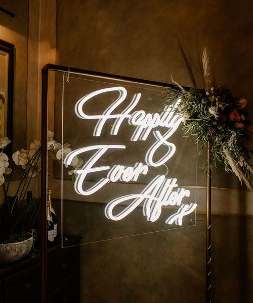 Wedding Details Neon Sign Ellie Gillard