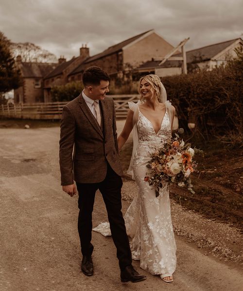 rustic eden barn wedding with lace Made With Love Bridal wedding dress