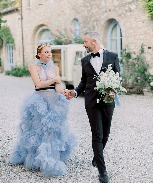 Pale Blue Wedding Dress