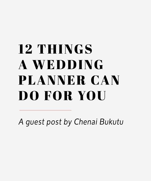 12 things a wedding planner can do for you