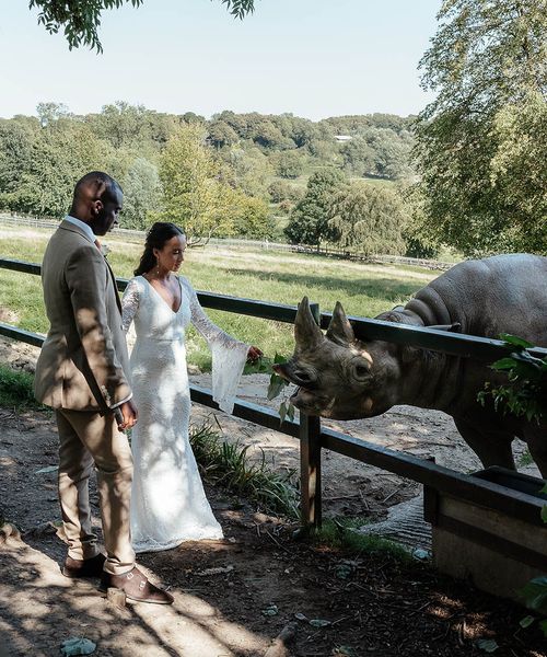 Port Lympne wildlife park wedding 