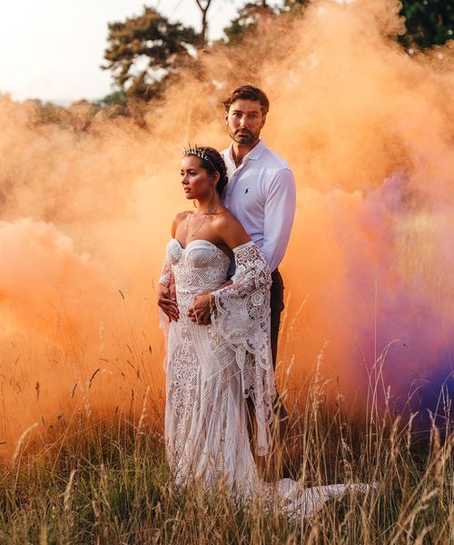 boho lace wedding dress