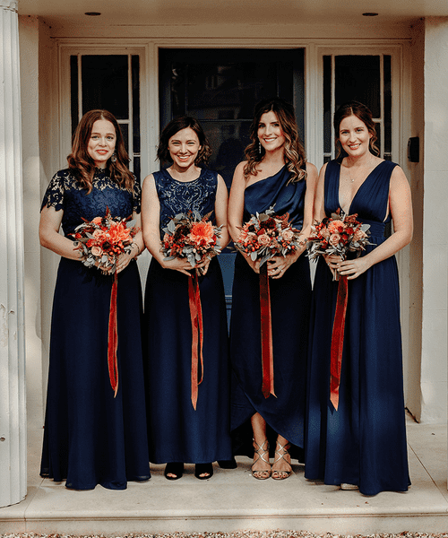 Navy Bridesmaid Dresses Inspiration