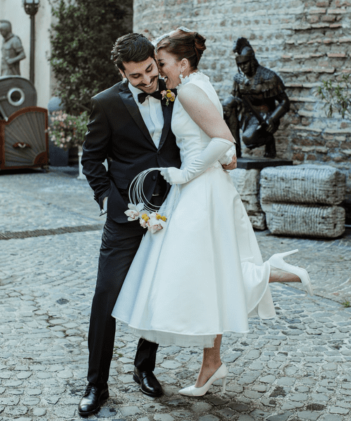 Vintage Style Wedding Dress for Rome Real Wedding Rock My Wedding