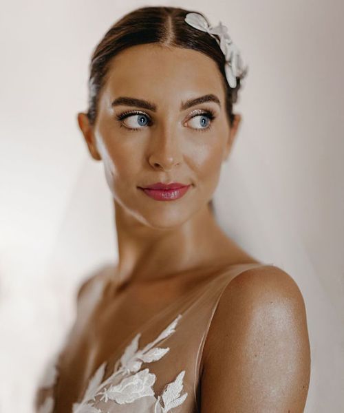 classic wedding makeup and hair for destination weddings 