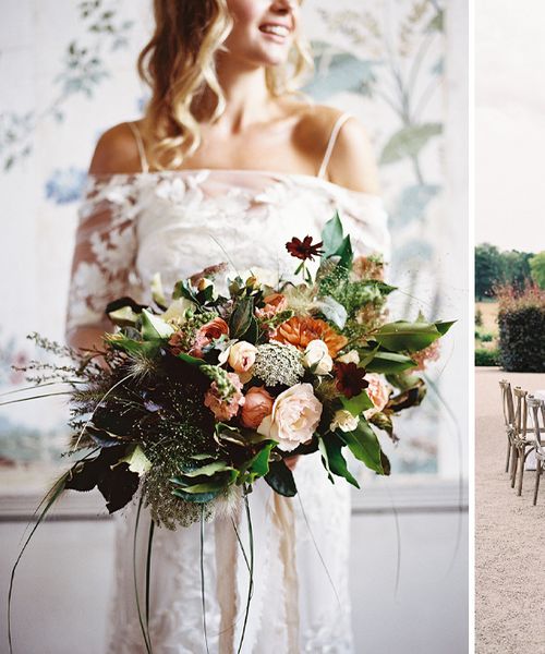 Elegant Summer Inspiration at St Giles House, Dorset by Jessica Roberts Design | Living Coral, White & Green Flowers | Tablescape | Imogen Xiana Photography