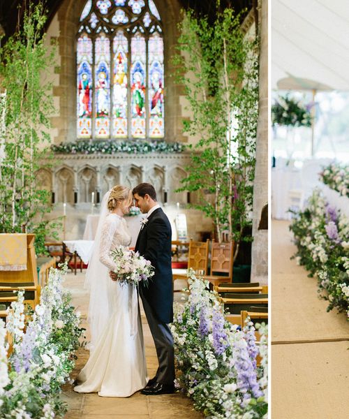 Farmers Daughter Floral Fairy Tale | Papakata Sperry Tent Wedding at family home | Sassi Holford Dress with added ivory Ostrich feathers to veil | Manolo Blahnik shoes | Images by Melissa Beattie