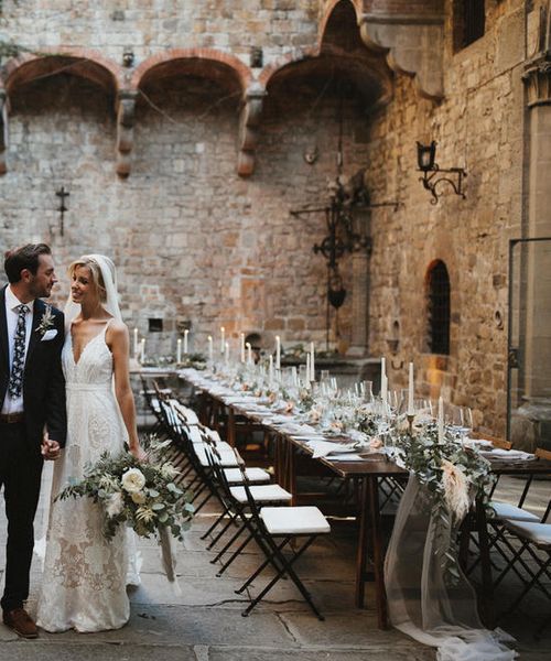 Dreamy Italian Destination Wedding At A Tuscan Castle