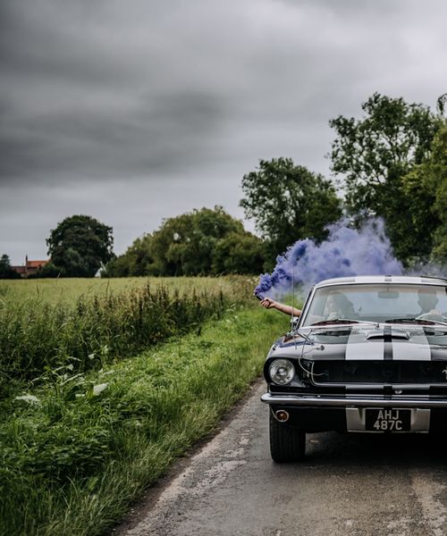 Mustang Wedding Car