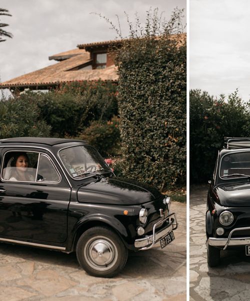 Fiat 500 Wedding Car